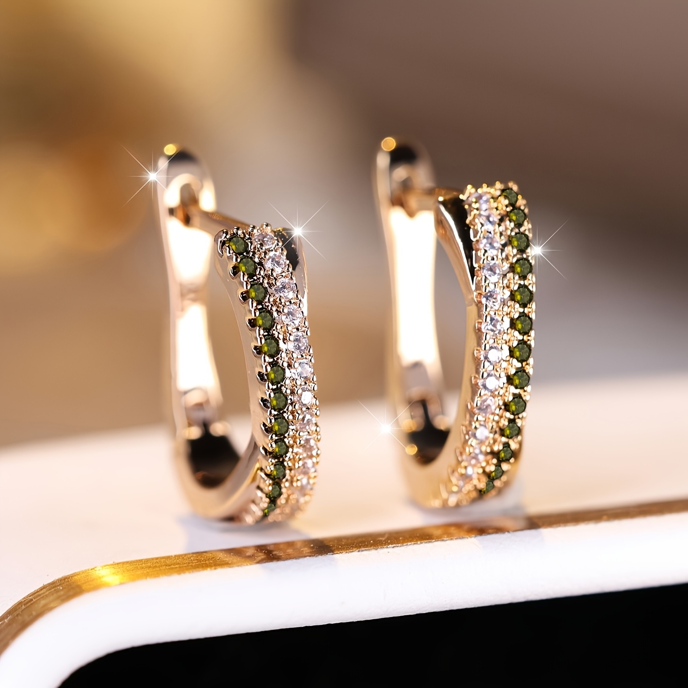 Cute Multicolor Synthetic Zirconia Fashion Earrings, Gift-Ready