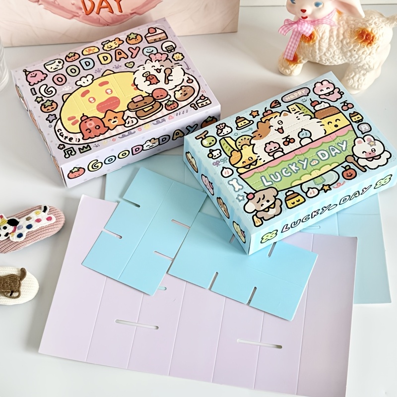 

2pcs Boîtes Cadeaux Surprise DIY - Série Mignonnes de Dessins, Taille Mini à 12 Compartiments (6.81"x5.11"x1.57") - Parfaites pour l'Anniversaire & la Saint-Valentin