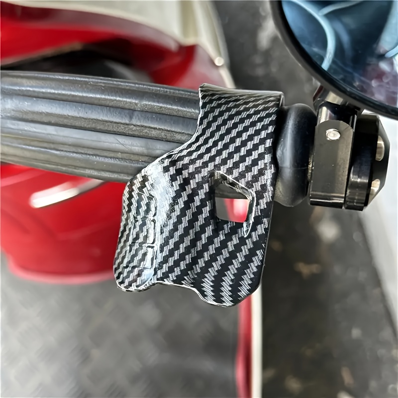 1/2 piezas de la última empuñadura asistente de acelerador en fibra de carbono para motocicleta - potenciador de aceleración, descanso del acelerador, control de crucero, manija auxiliar con guantes cómodos y abrazadera ahorradora de combustible