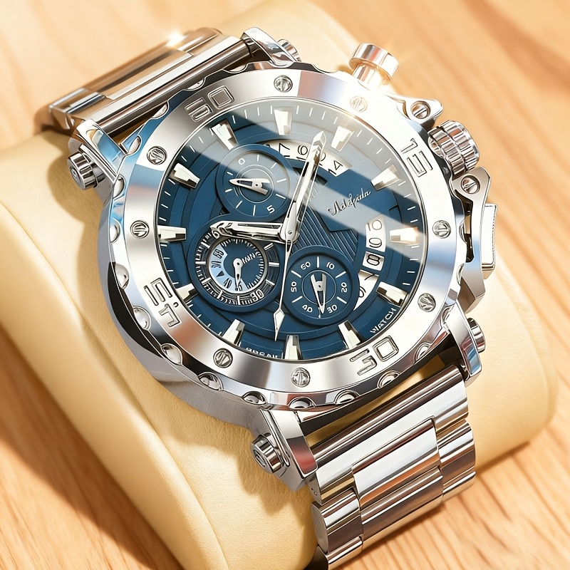 Image of New Men's Watch True 6 Needle Multifunctional Night Light Business Men's Watch, Suitable For Festival Gifts