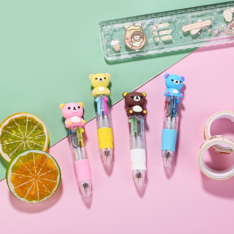 26pcs colorful pens in one 4 in 1 cute ballpoint pen birthday gift   design cute pens party gifts school   cute designs classroom reward prizes valentines day gifts Product details 5