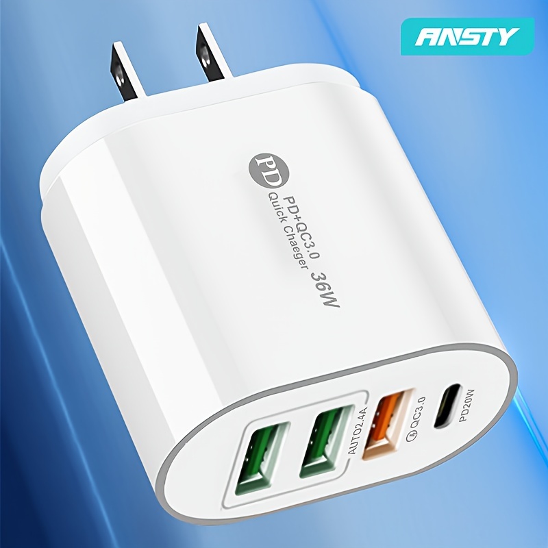 

36w 3usb Ports + Pd20w Fast Charging Adaptor