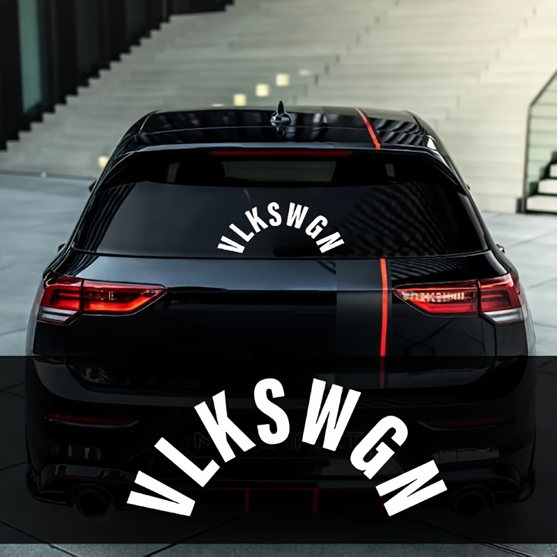 

For Vlkswgn Rear Wiper Window Car Stickers German Vinyl Text Style Decorative Decals Car Styling For Truck Campervan Rv