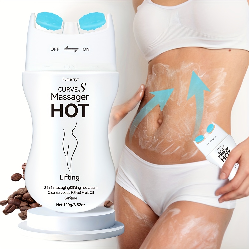 Men'S & Women'S Body Curve Tightening Cream - Hydrating & Firming Massage Gel with Hyaluronic Acid, Jojoba, Caffeine, Shea Butter - Ideal for Buttocks & Body Contouring - All Skin Types, Hypoallergenic, Body Contouring Cream|Soothing Body Cream|Hypoallergenic Cream