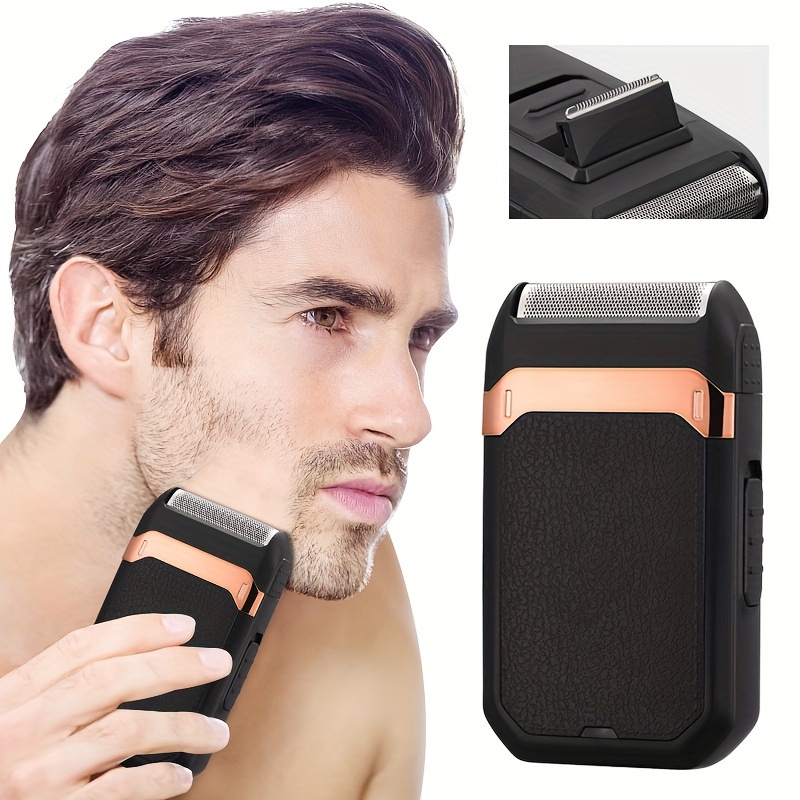 

Usb Rechargeable Men's Electric Razor - Cordless, Washable Reciprocating Beard Trimmer With Pop-up Design, Perfect Gift For Dad And Husband