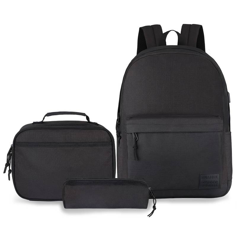 SUPACOOL Laptop Backpack With USB Port – Lightweight Water-Resistant Bag For College, Work & Travel