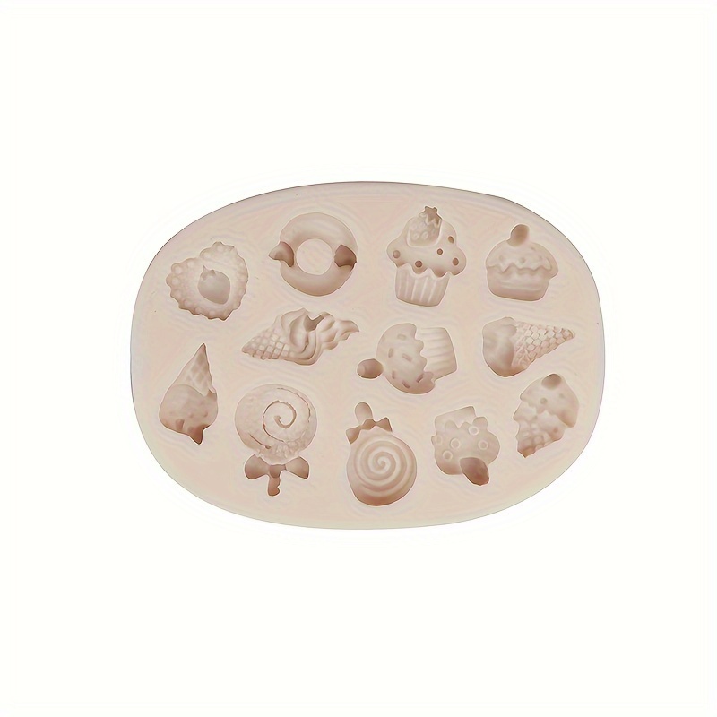 1pc Mini Desserts Fondant Silicone Mold Kitchen Baking Chocolate Pastry Candy Clay Making Cake Decoration Tools Accessories