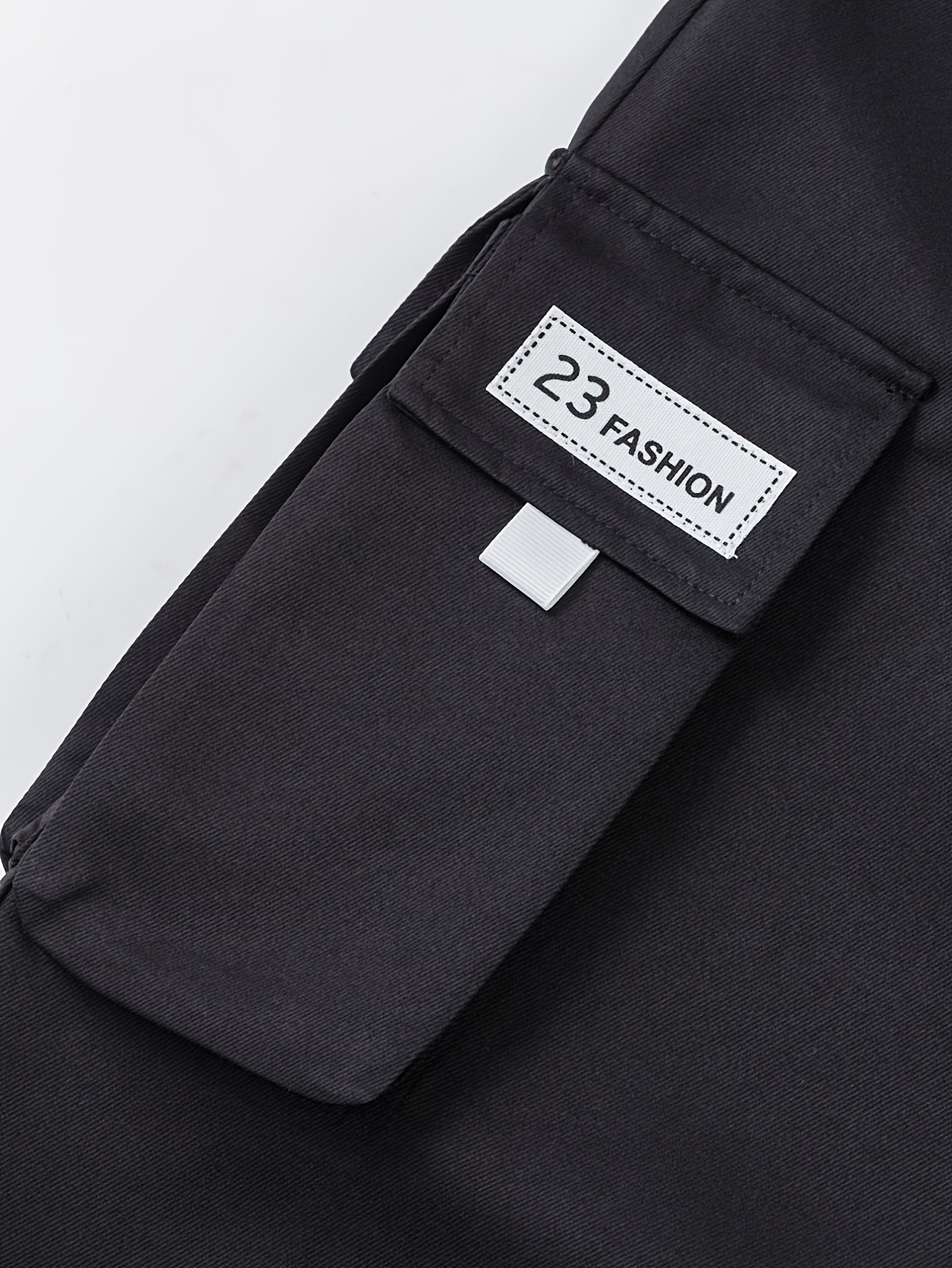 Men'S Plus Size Gray Cargo Pants - Streetwear Style, Non-Stretch Fabric, Regular Fit with Pockets, All-Season Comfort, Plus Size Casual Pants, PLUS SIZE