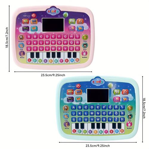 machine interactive english math toy with colorful buttons pink for christmas halloween birthday gifts batteries not included