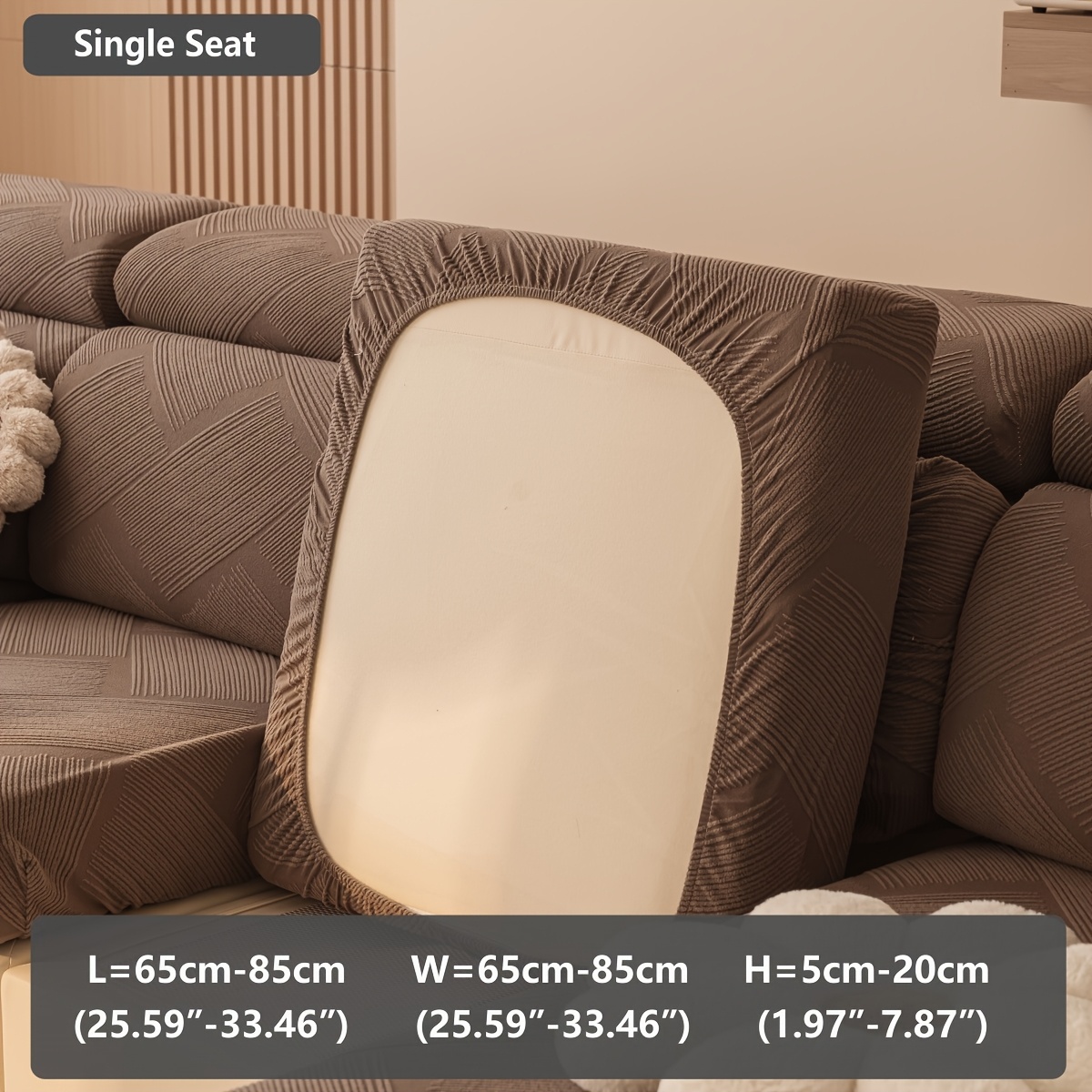 TEMU 1pc Multi-functional Wrap-around Sofa Cover, 360-degree Full Coverage, Elastic Jacquard Protective Cover, Suitable For Indoor And Outdoor Sofas