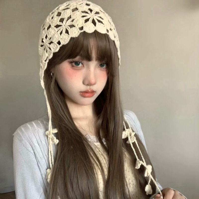 Chunky Crochet Beanie Casual Cuffed Winter Hat with Boho Tassel Knot Womens Chunky Crochet Beanie Casual Cuffed Winter Hat with  main image 4