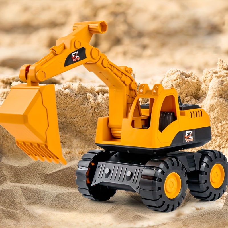 

Construction Toy Set - Hand-operated Excavator, & Bulldozer With Realistic Motion For 3+