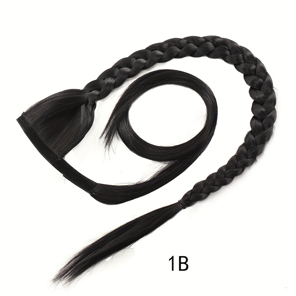   handcrafted twist braid ponytail extension versatile fishbone style for women   around design details 5