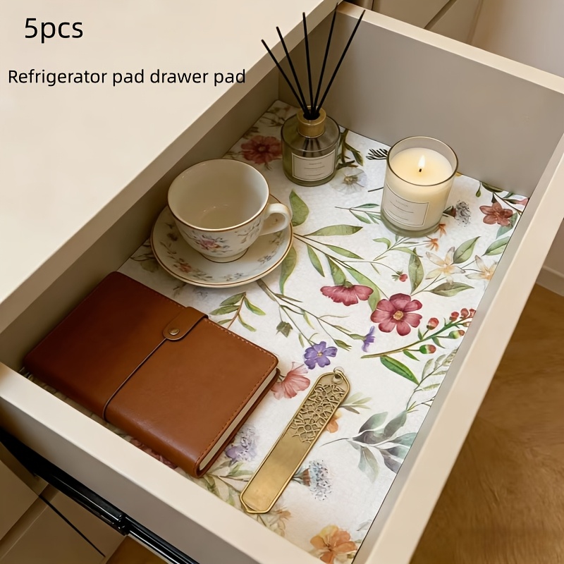 TEMU 5pcs/10pcs Revêtement de réfrigérateur lavable avancé - Tapis de protection antidérapant et durable en EVA pour support de réfrigérateur avec