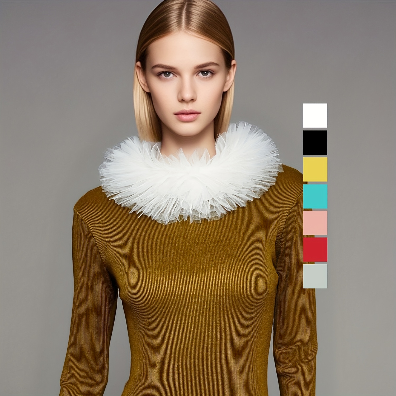 ruffle collar sold on Temu United States