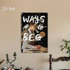 2d flat 1pc ways to beg tj metal wall art 2d flat iron sign with ornate design pre drilled for easy hanging weather resistant for home office decor 7 87x11 8 inches metal wall art decor room decor