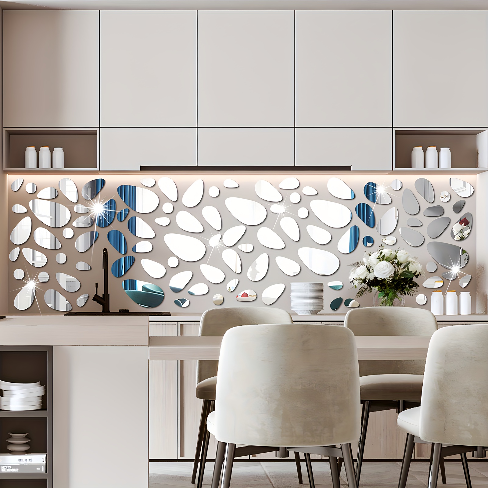 

20pcs -shaped 3d Decals - - For Diy , Bedroom, Bathroom & Dorm Decor