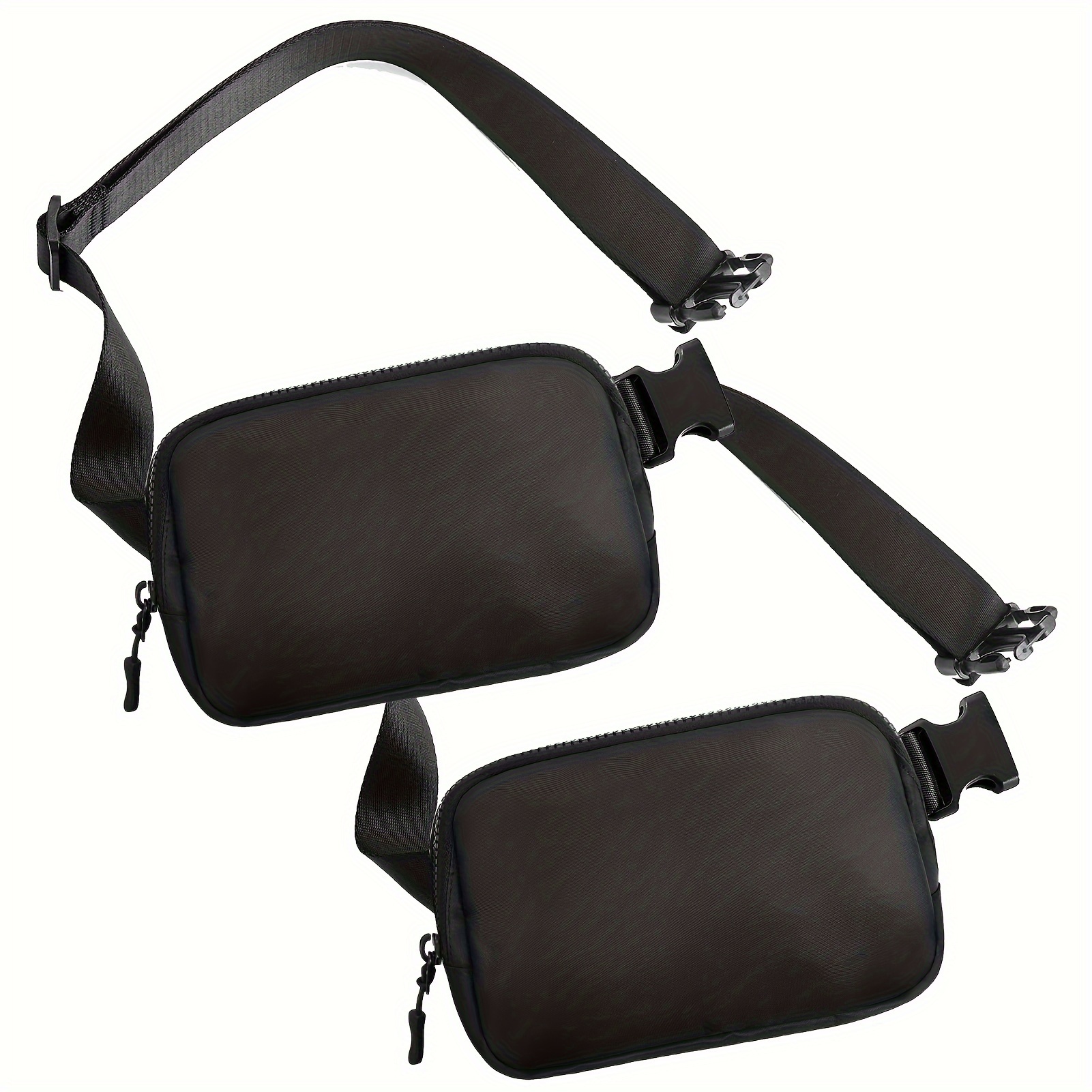 

2 Packs Belt Bag For Women, Fashionable Crossbody Fanny Pack, Waist Bag With Adjustable Strap