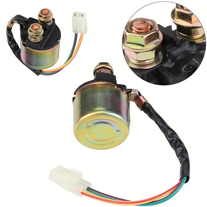 

Copper Solenoid Relay For Off-road Motorcycles - Heavy Duty Electrical Relay Part Compatible With Trx Models