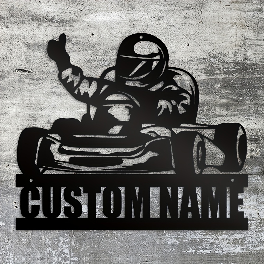 

(custom) 1pc Go Kart Metal Sign Personalized, Racing Sign, Gifts, Custom Go Kart Sign, Go Kart Name Sign, Go Kart Decor, Go Kart Gifts, Kart Racer