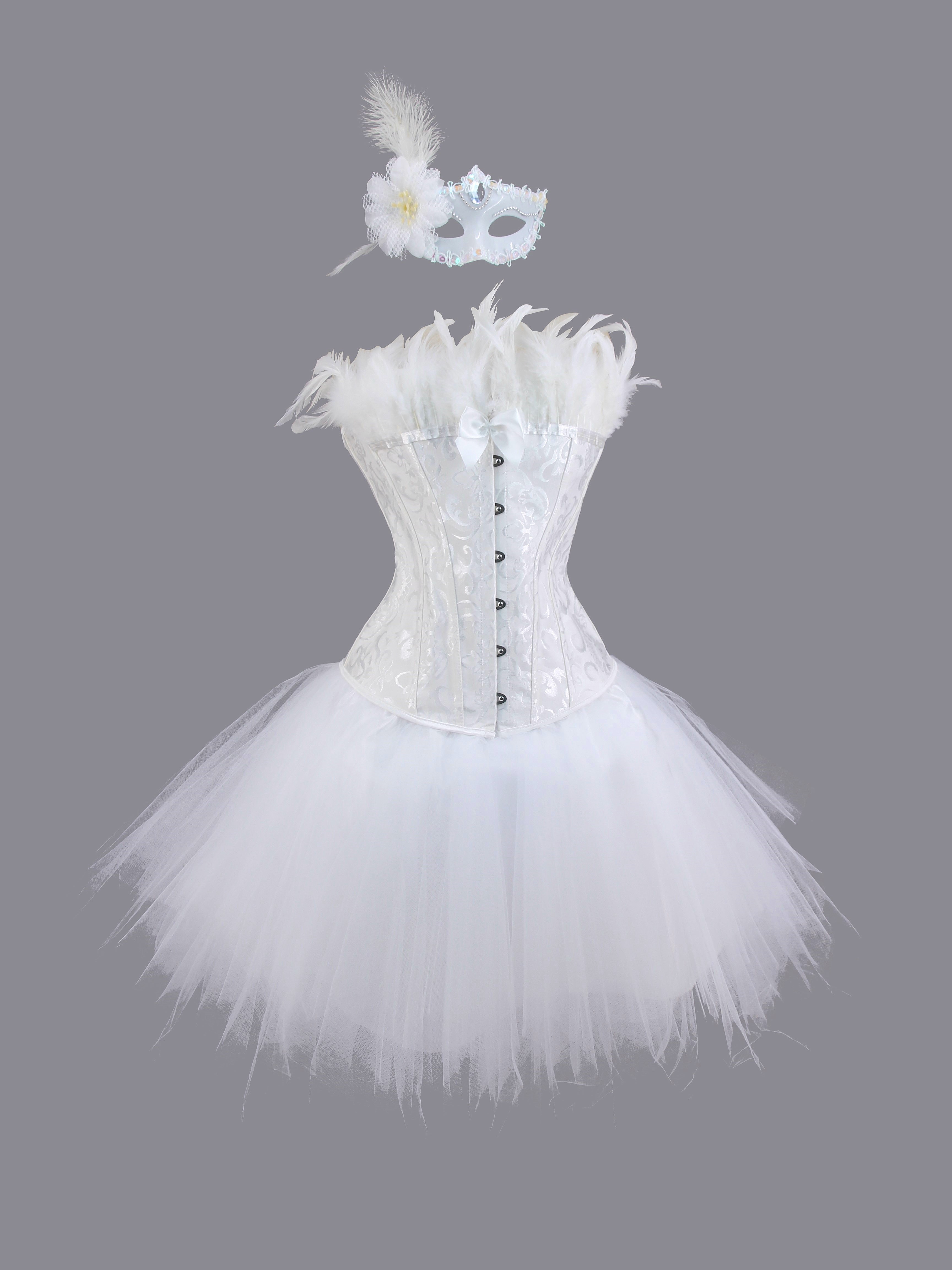 white christmas dresses Corset Top See-Through Tulle Sleeveless Evening Dress with Sweetheart