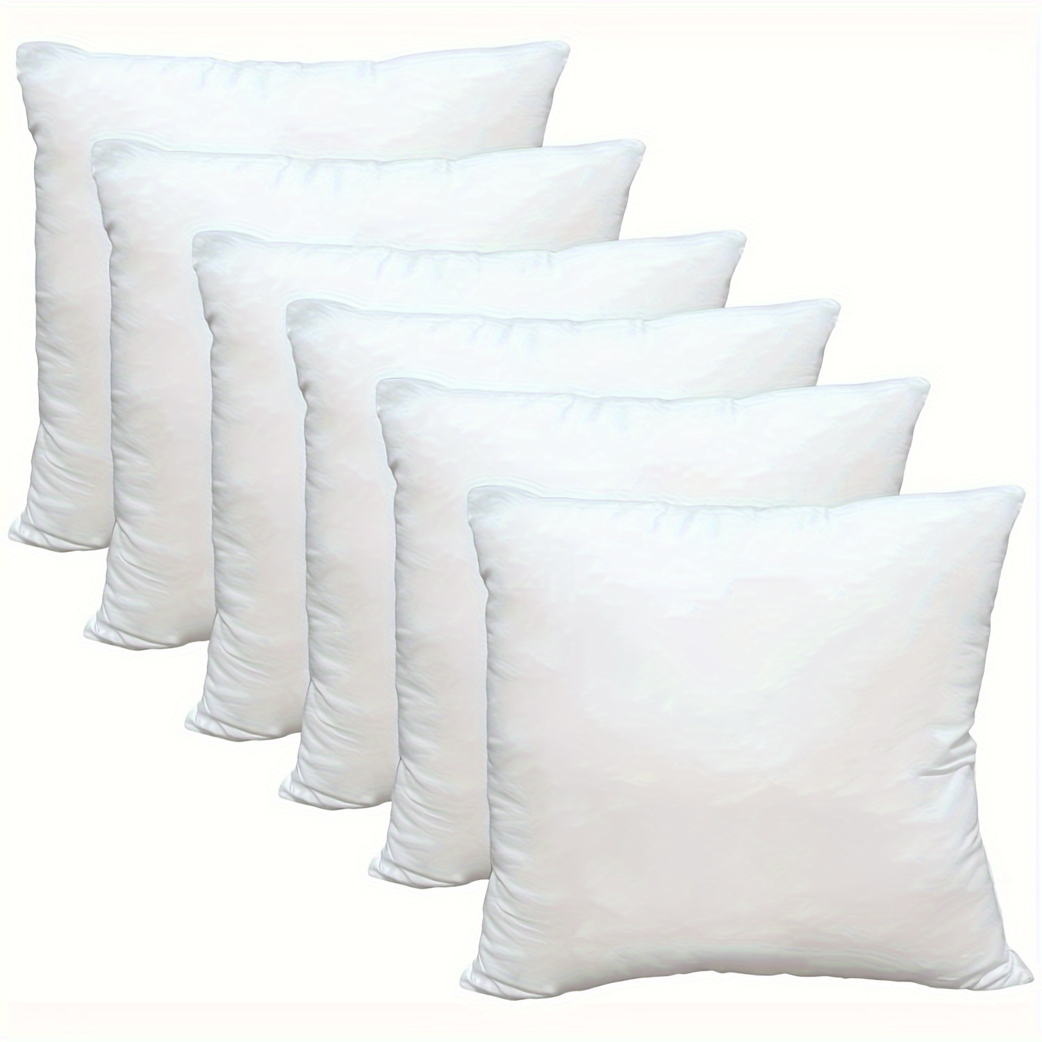 

- Hypoallergenic Inserts, Of 6 - 18x18" Polyester , & To Fillers For Sofa And Bed Decor