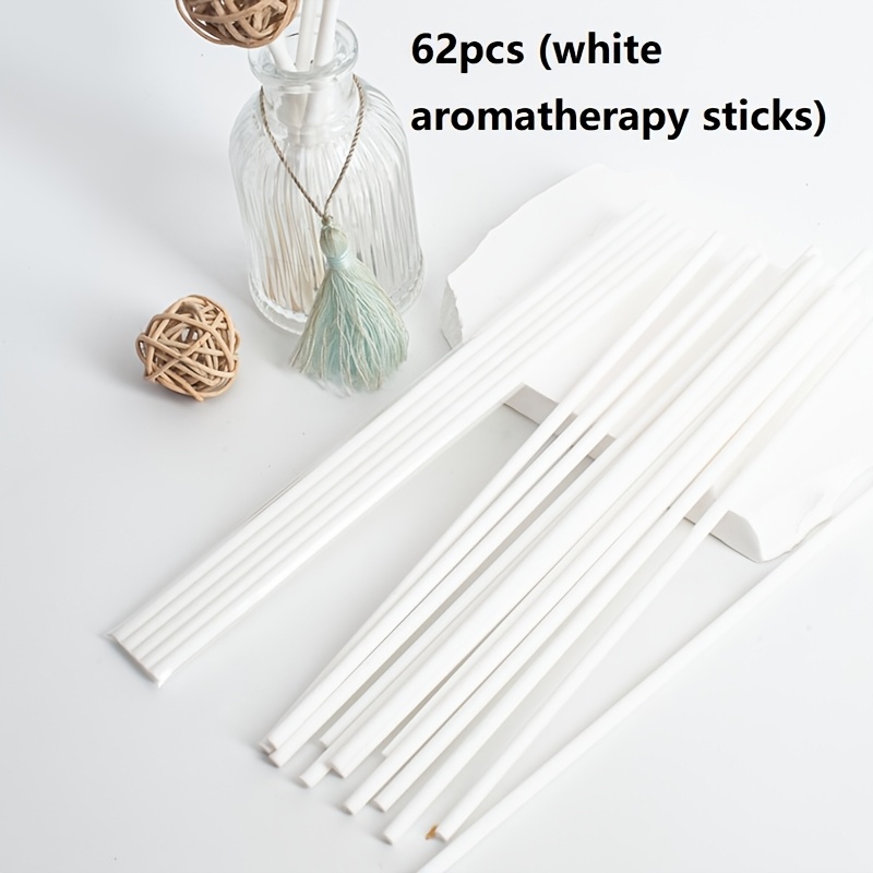 TEMU 62 barras de difusor blancas, accesorios para el hogar, barras de fibra, decoración, disponibles para uso en interiores