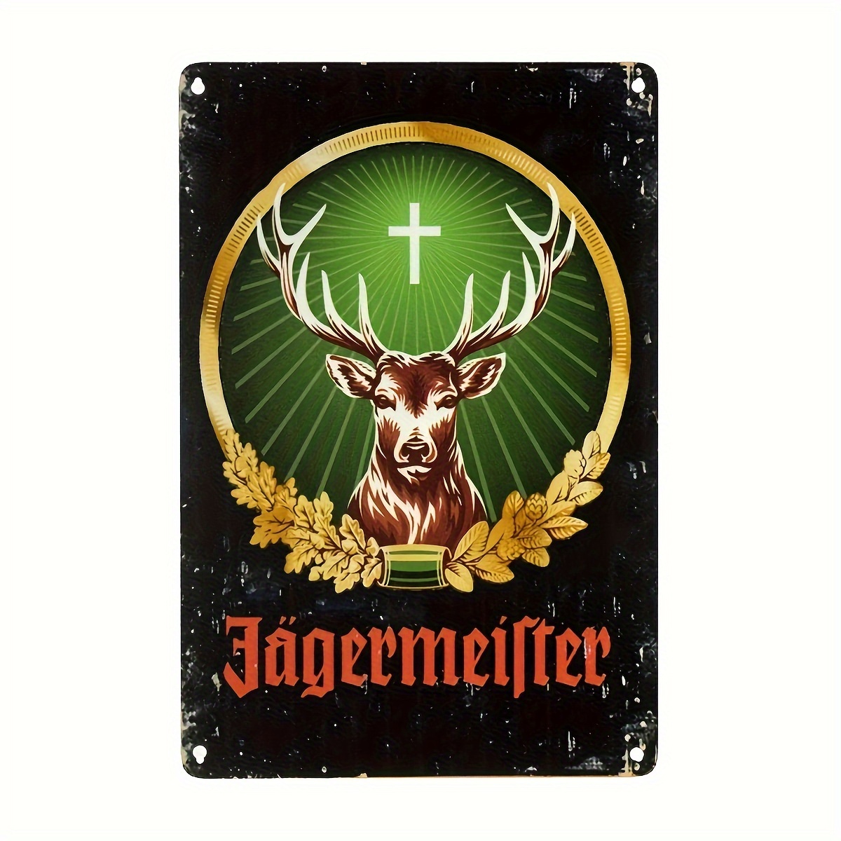 

Jagermeister Vintage Metal Sign - Perfect For Pub, Bar, Or Man Cave Wall Decor