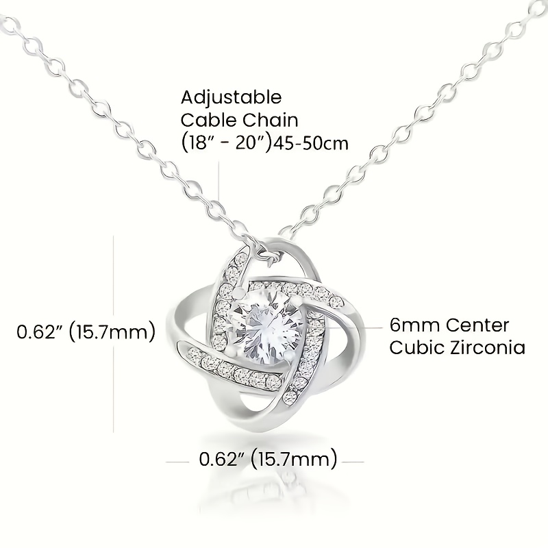 Daughter Wedding Gift Necklace, Gift Box Included