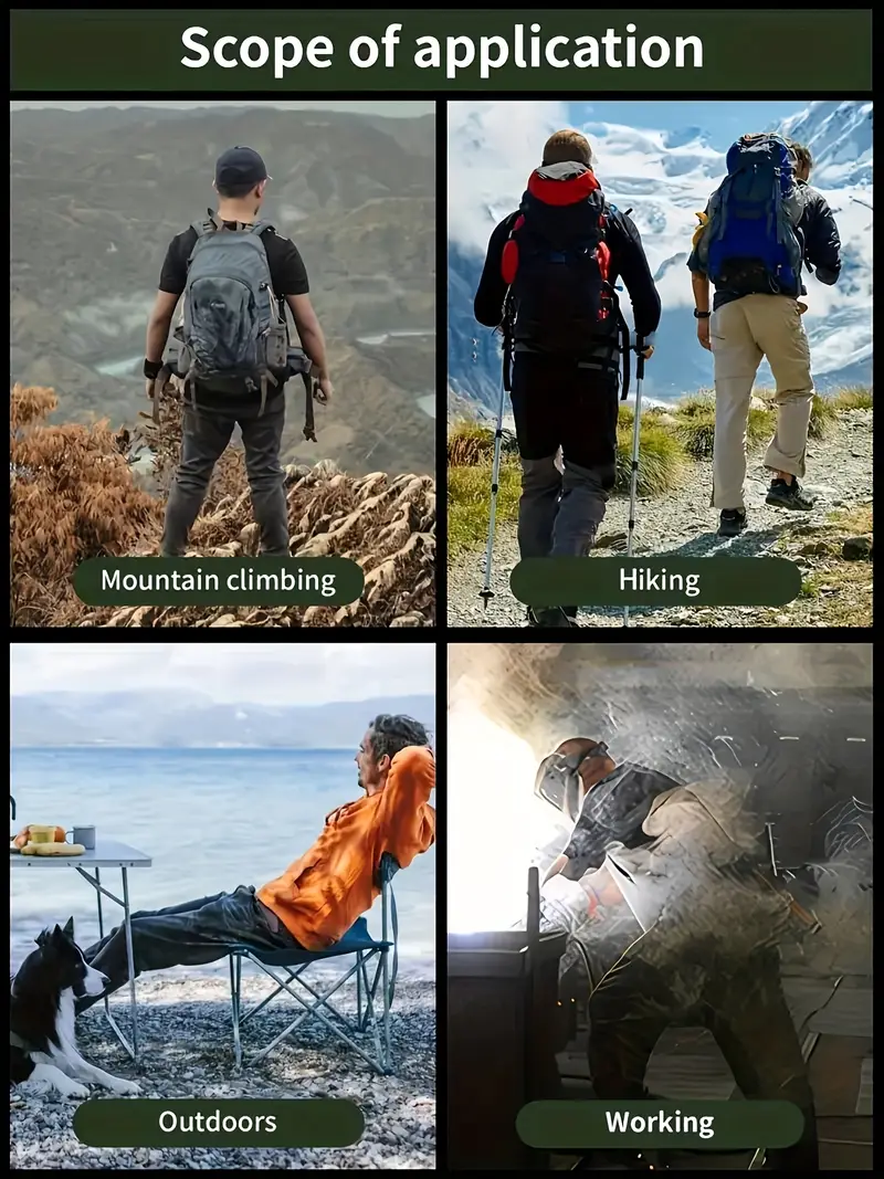 mens cargo pants durable quick dry multi for hiking belt not included camping gear details 4