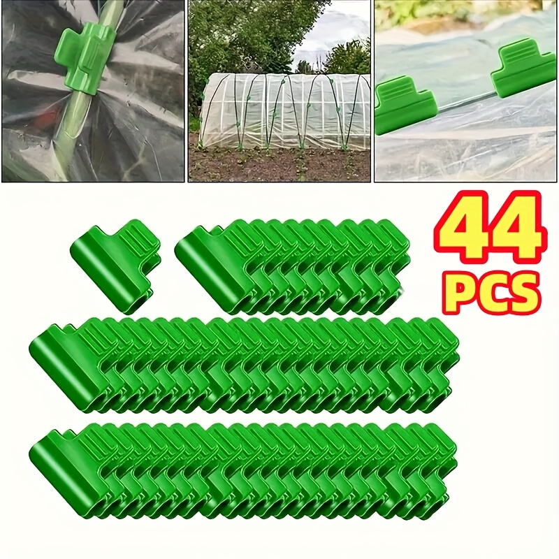 TEMU 44 Set di Clip Robuste per Serre - Clip Multifunzionali, Progettate Appositamente per Coperture in Plastica e Tunnel a Rete, Molto Adatte per