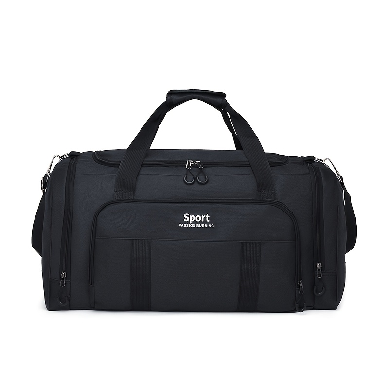 Image of 1pc Fashionable Fitness Storage Bag Separate Shoe Storage Long Shoulder Strap Adjustable Holiday Travel Handbag Large Capacity Storage Suitcase Outdoor Sports Fitness Swimming Yoga Storage Bag