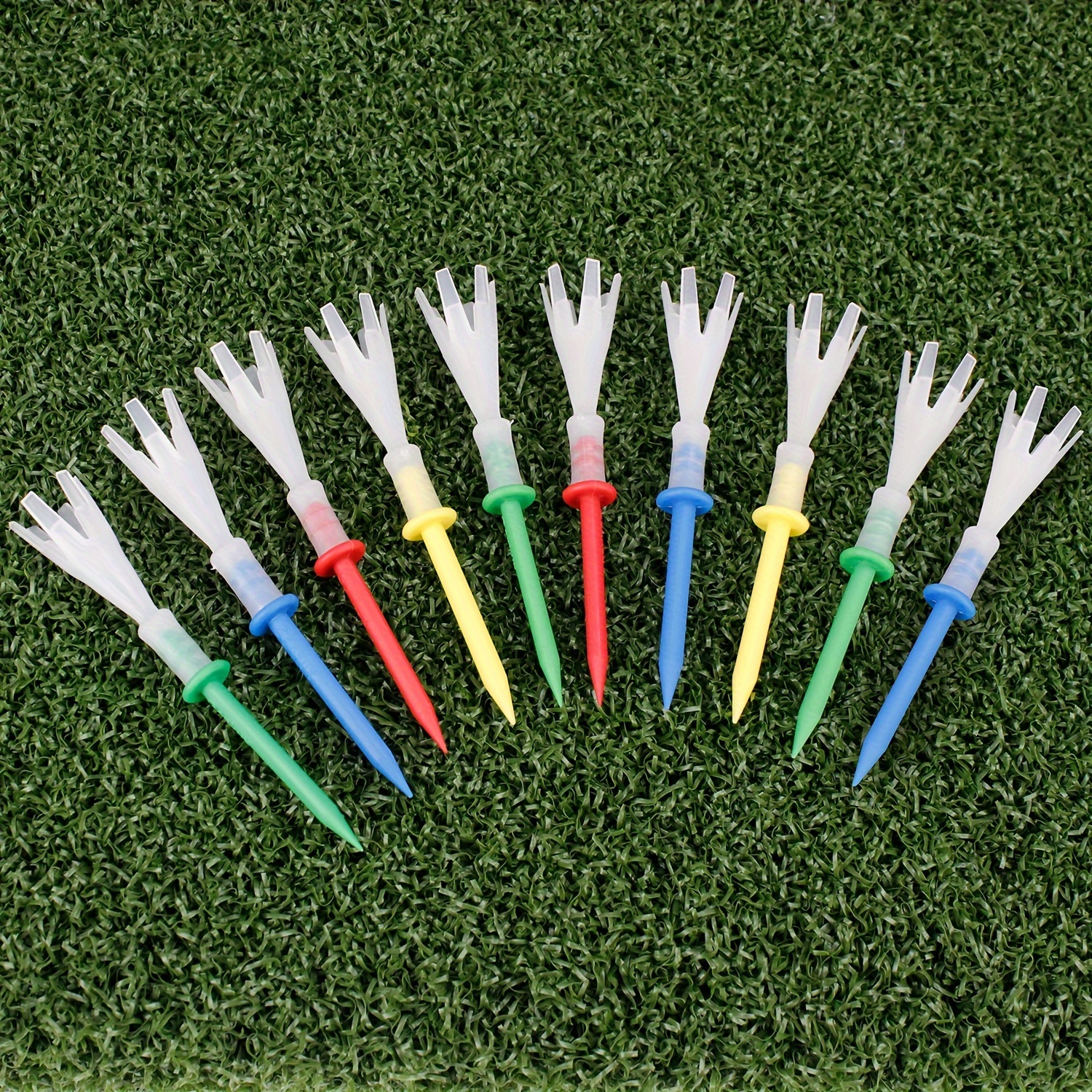 

10pcs 83mm Plastic Golf Tees Golf Tees, Golf Accessories Mixed Colors