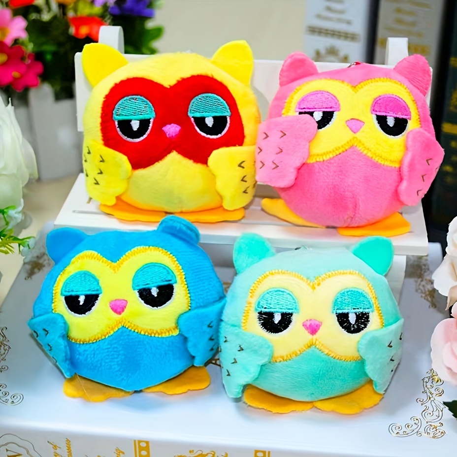 

Cartoon Owl Dog Toy: Suitable For Small And Medium Dogs, 8cm X 8cm X 3.15in X 3.15in, Plush Fabric,