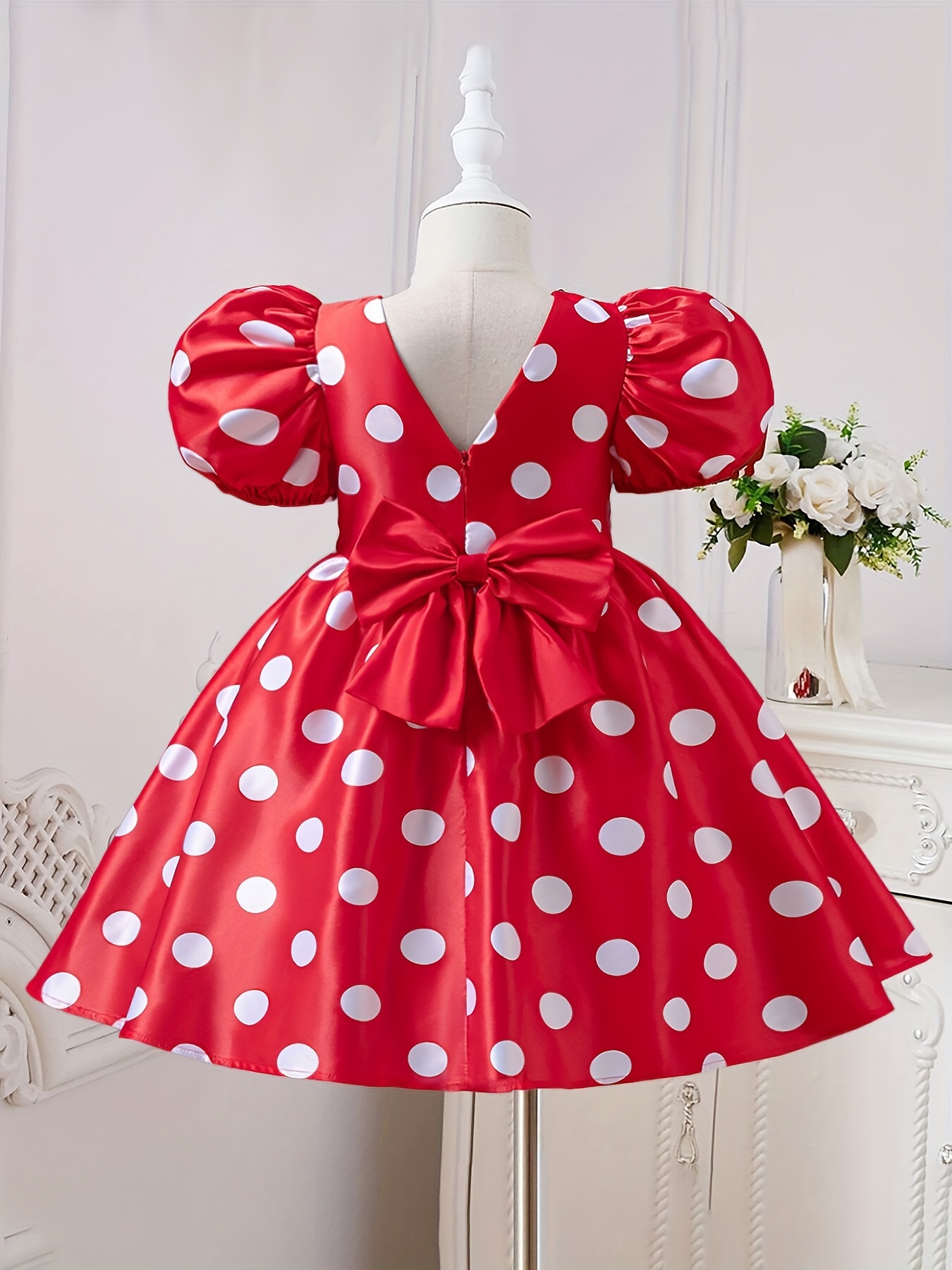 IWEMEK Baby Girls Polka Dots Costume Princess Dress Up Halloween
