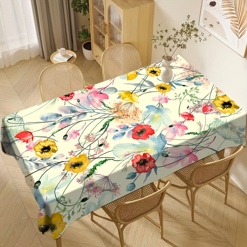 

Nappe Élégante Imperméable et Résistante à l'Huile - Facile à Nettoyer, Antidérapante en Polyester pour la Maison et la Cuisine, Nappe Imperméable pour Table Extérieure