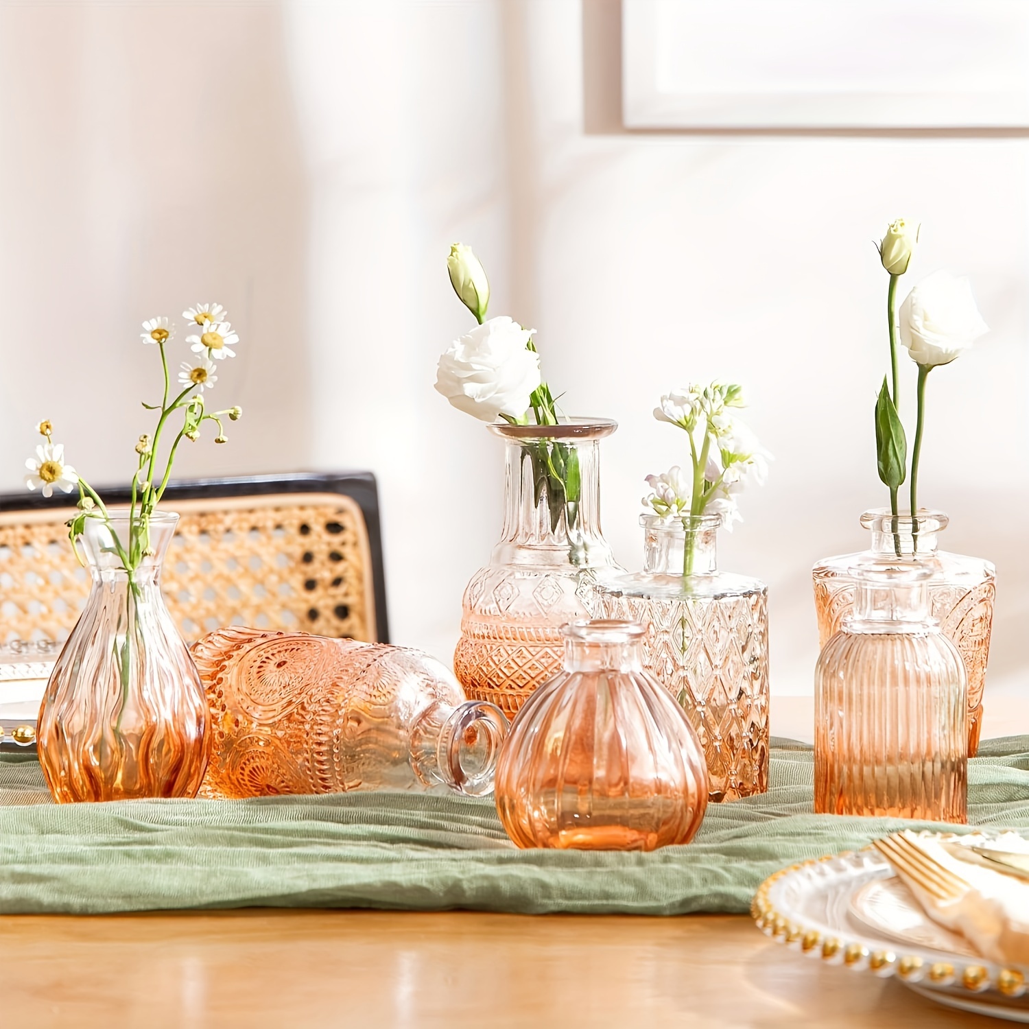 グラデーションカラー花瓶2個セット