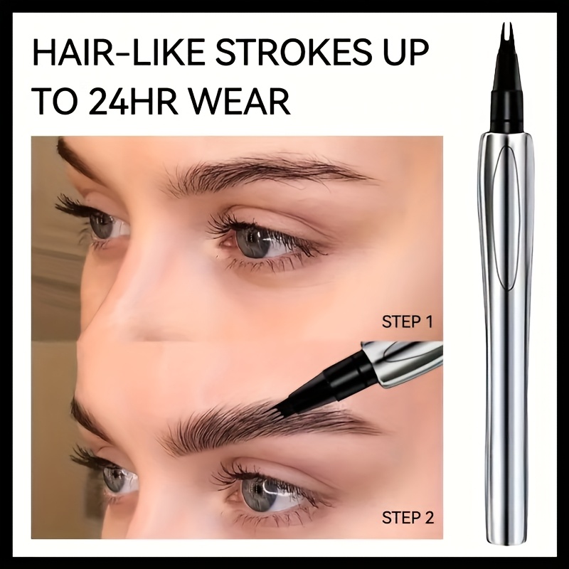 2 Forked Eyebrow Pencil, Create Natural And Beautiful Eyebrows, Suitable for All Makeup Styles, Long-lasting Waterproof And Sweatproof, Not Easy to Smudge, 3 Colors to Choose from, Perfect Gift, Valentine'S Day Gift.