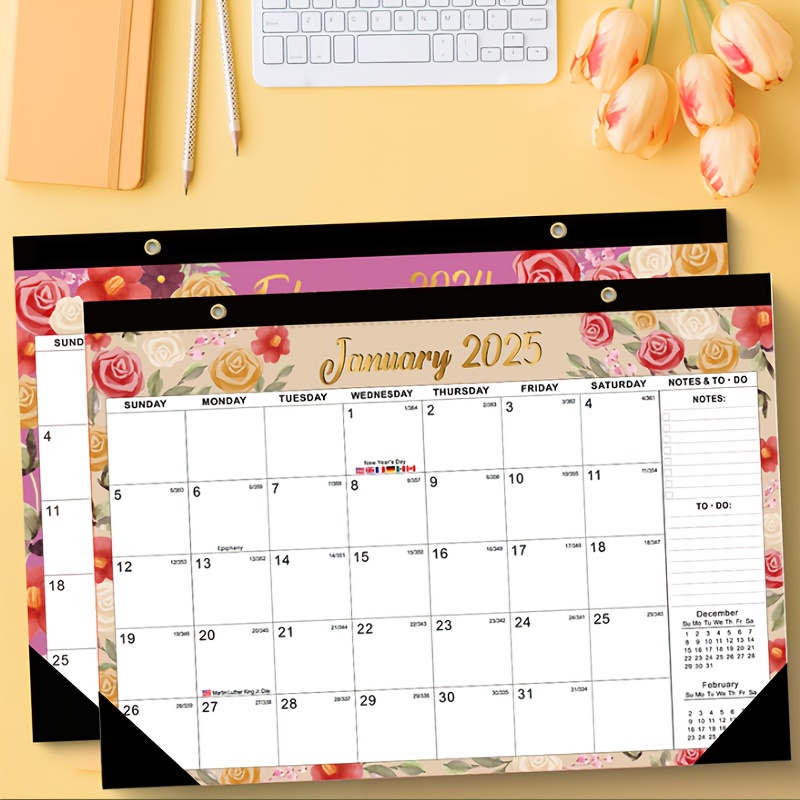 

2025-2026 Desktop Calendar - 18 Months, Daily Planning Dates Suitable For Men And Women,