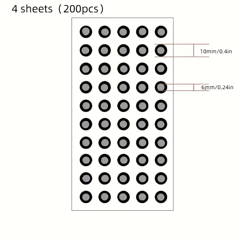 TEMU 200pcs 6.0mm 3d Scanning Markers - Black Plastic Reflection Points For 3d Scanning & Tracking, Ideal For 3d Modeling And Motion Capture (4