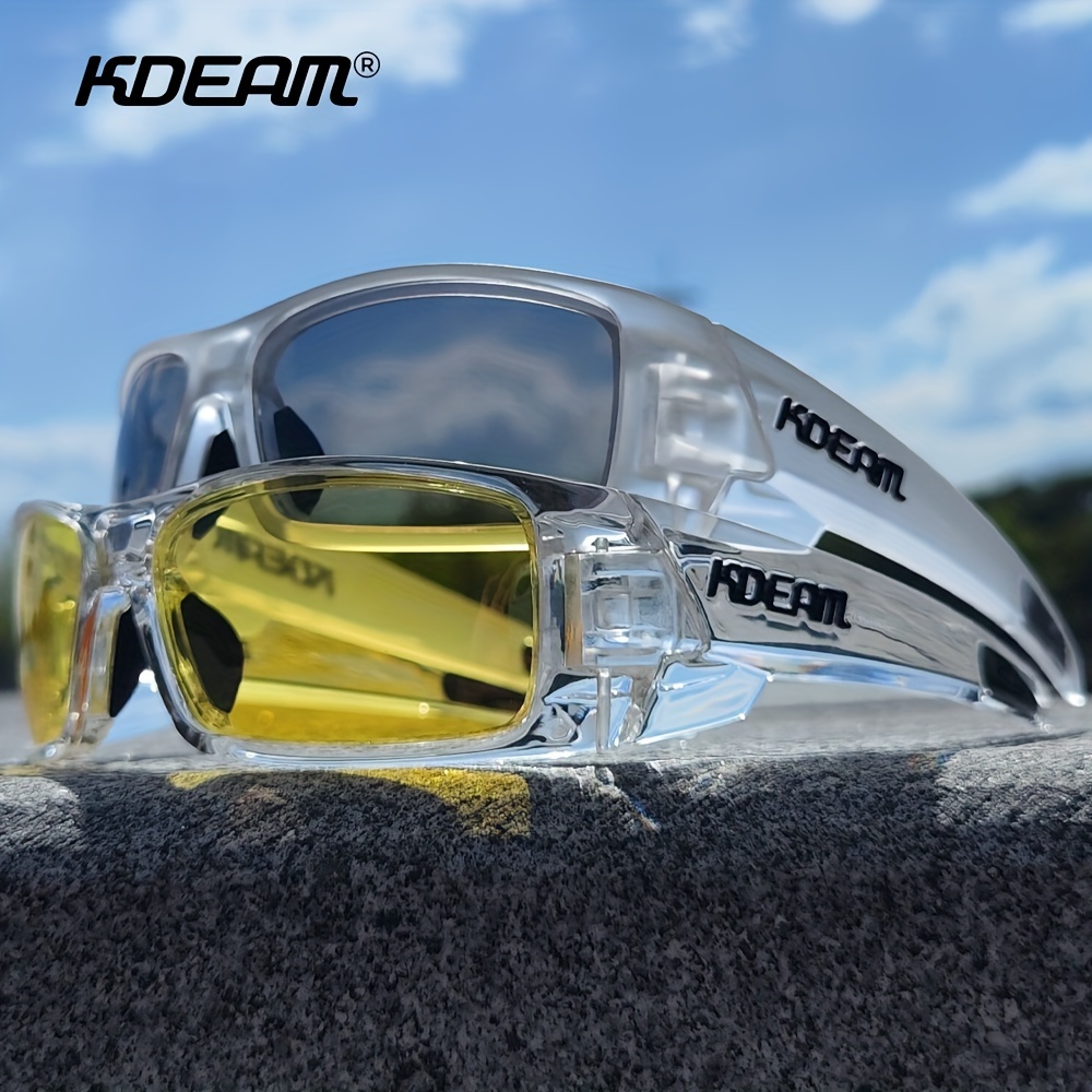 

Kdeam Stylish Polarized Photochromic Fashion Glasses For - Fishing, Hiking, Running | Classic Square Frame | Comfortable Driving Shades, Kdeam