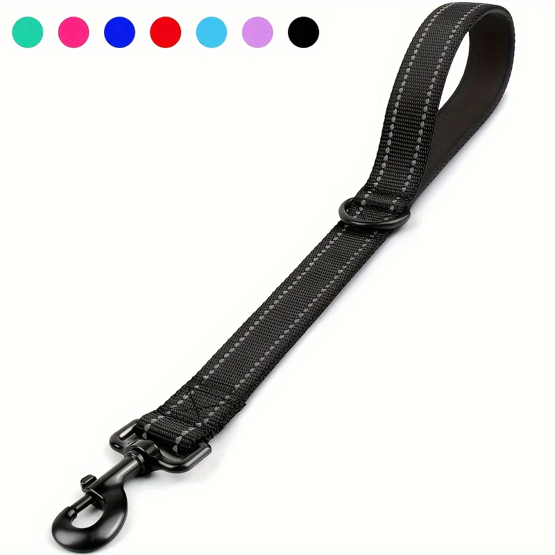 

Taglory Heavy-duty Short Dog Leash With Padded Handle - Reflective, Nylon For Training & Control - Ideal For Large & Medium Breeds