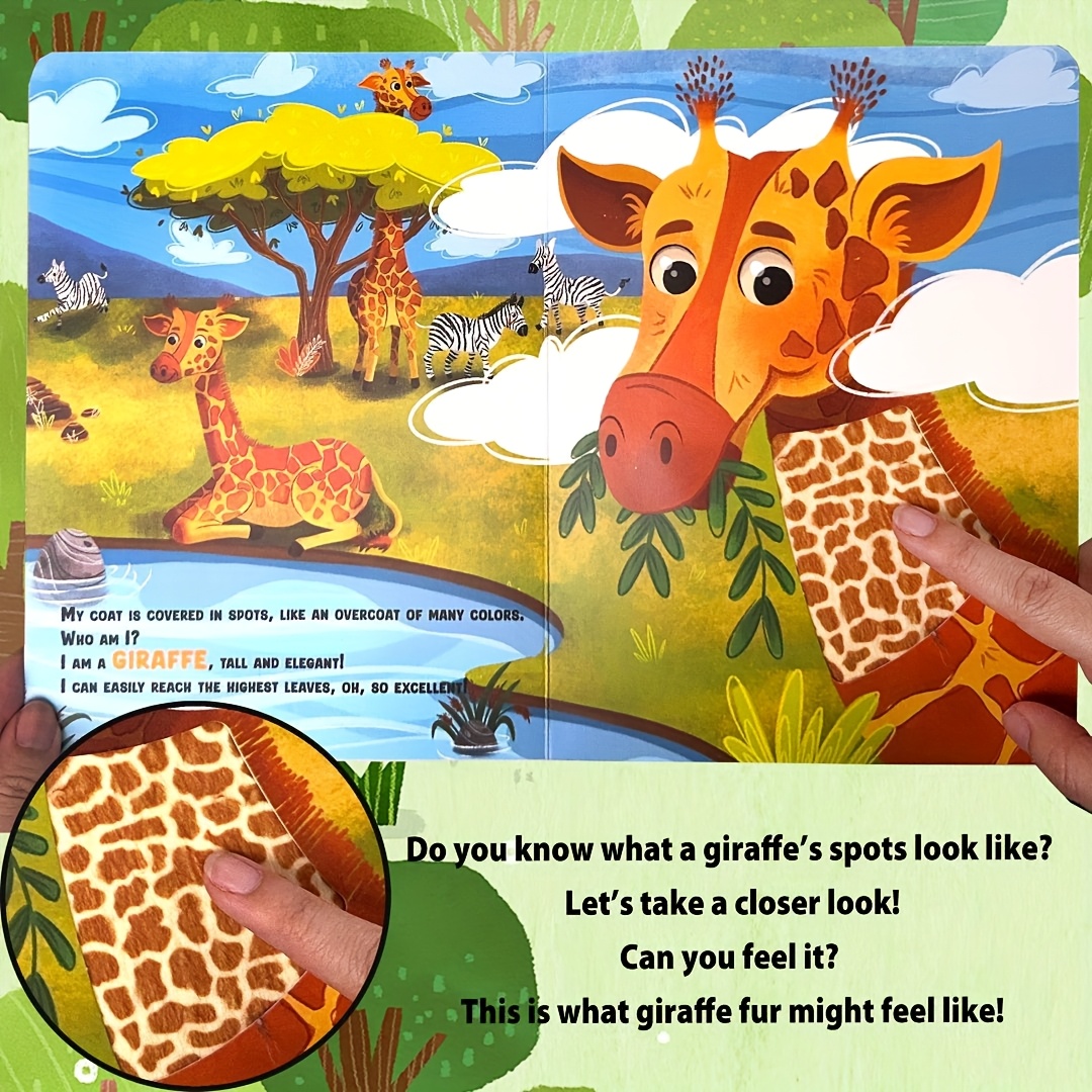 My First Touchy Wild Animals, Interactive Animal Touch Book for Youngsters and Youngsters - Early Learning Puzzle Storybook with Tigers, lions and monkeys Illustrations, Sensory Development, Ideal Gift for Youngsters's Parties and Showers