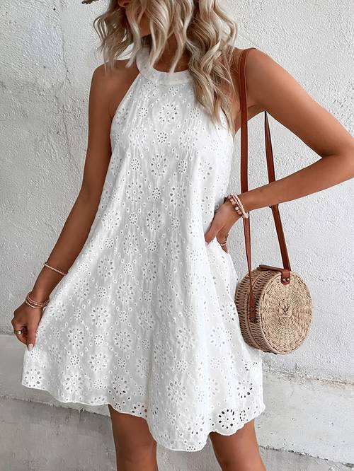 Artikelbild damen sommer elegantes jugendliches trägerkleid ohne ärmel