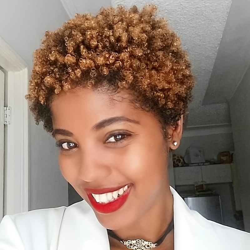 TEMU Synthetic Short Bob Curly Wig With Bangs, Perfect For Women. Ideal For Halloween, Christmas Parties, And Music Festivals