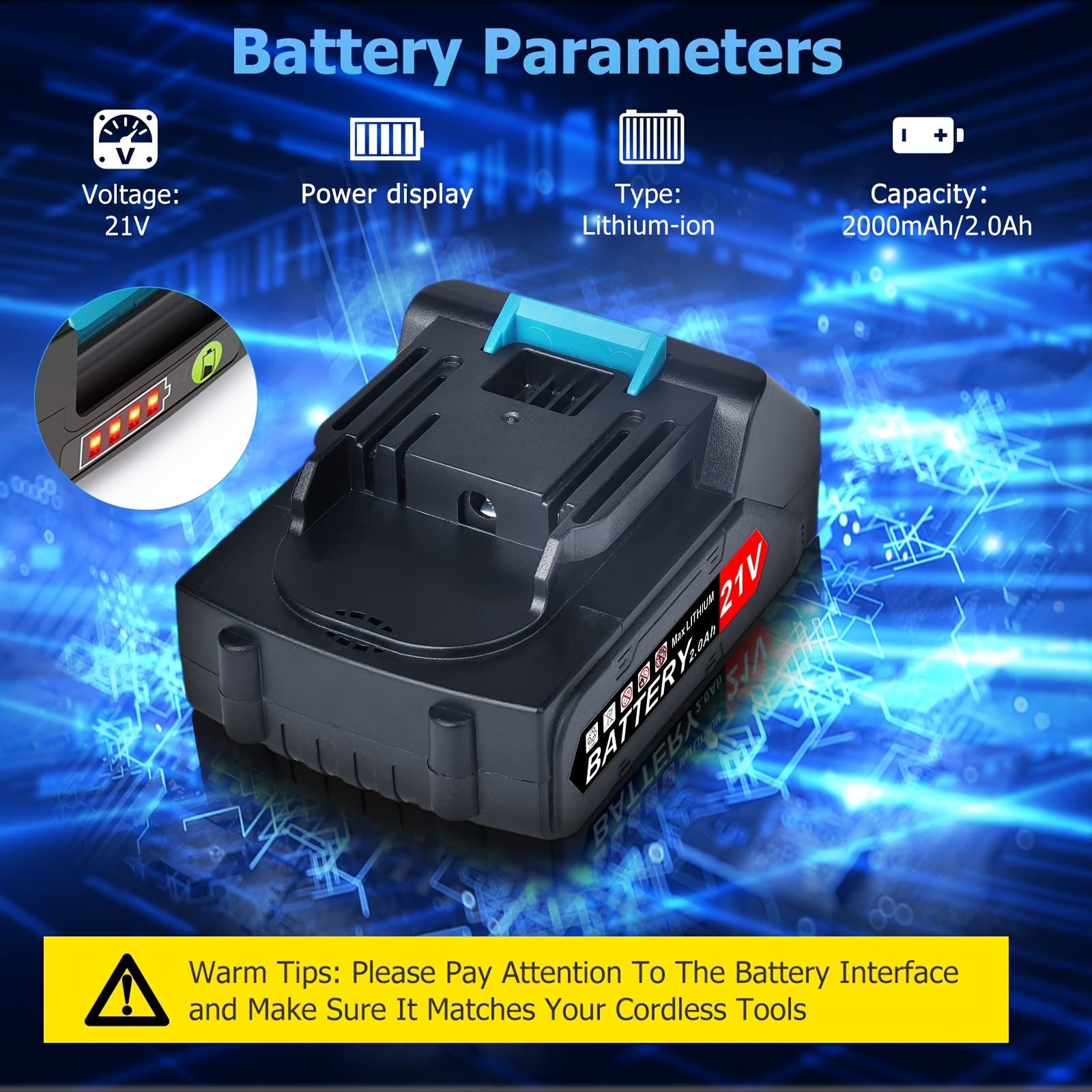 21v 0ah battery pack compatible makita lithium ion Temu