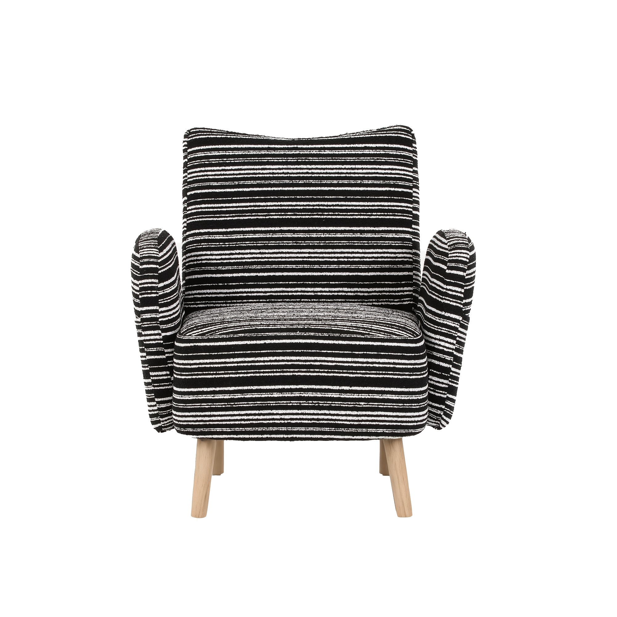 Modern Casual Single Armchair, Upholstered Reading Chair With Side Storage Bag, Suitable For Home Theater, Bedroom, Study