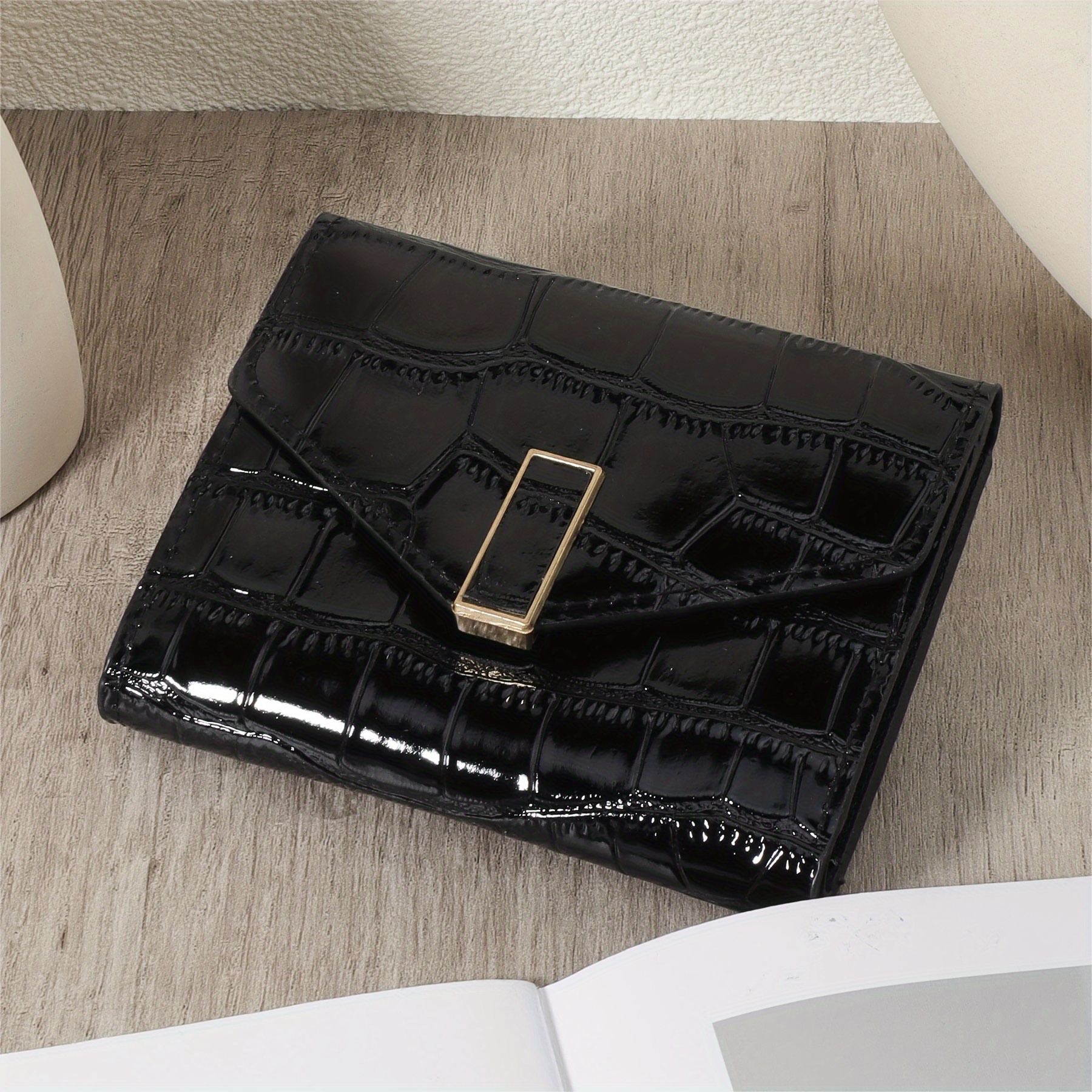 TEMU Fashionable 3 Fold Short Wallet, Short Coin Wallet