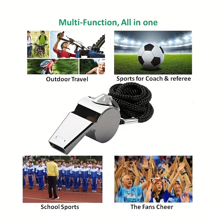 3pcs pvc red and yellow whistle set for soccer referees and with lanyard no charging required whistle Product details 2