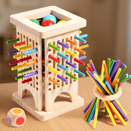wooden stick trap games educational toys multiplayer interactive board games parent child games colors learning and education christmas easter perfect gifts